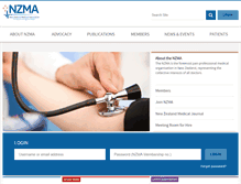 Tablet Screenshot of nzma.org.nz